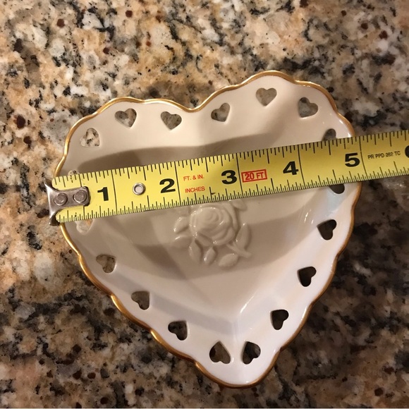 ▪️VINTAGE Lenox Heart Rose Dish - Picture 6 of 6